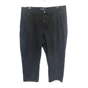 Hollister Women's High-Rise‎ Barrel Leg Jeans Black Denim Size 19R  Y2K